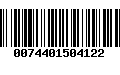 Código de Barras 0074401504122