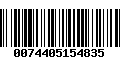 Código de Barras 0074405154835