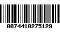 Código de Barras 0074410275129
