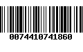 Código de Barras 0074410741860