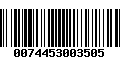 Código de Barras 0074453003505