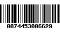 Código de Barras 0074453006629