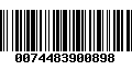 Código de Barras 0074483900898