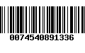 Código de Barras 0074540891336