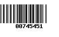 Código de Barras 00745451