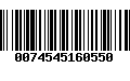 Código de Barras 0074545160550