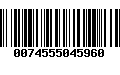 Código de Barras 0074555045960