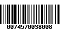 Código de Barras 0074570038008