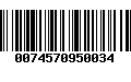 Código de Barras 0074570950034