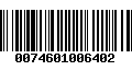 Código de Barras 0074601006402