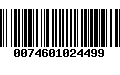 Código de Barras 0074601024499