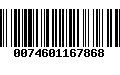 Código de Barras 0074601167868