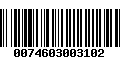 Código de Barras 0074603003102