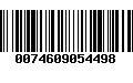 Código de Barras 0074609054498