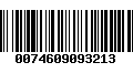 Código de Barras 0074609093213