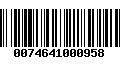 Código de Barras 0074641000958