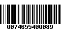 Código de Barras 0074655400089