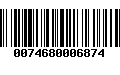 Código de Barras 0074680006874