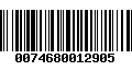 Código de Barras 0074680012905