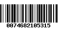 Código de Barras 0074682105315
