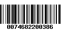 Código de Barras 0074682200386