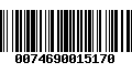 Código de Barras 0074690015170