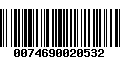 Código de Barras 0074690020532