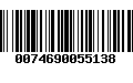 Código de Barras 0074690055138