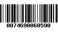 Código de Barras 0074690060590