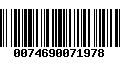 Código de Barras 0074690071978