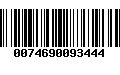 Código de Barras 0074690093444