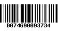 Código de Barras 0074690093734