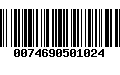 Código de Barras 0074690501024