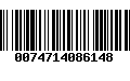 Código de Barras 0074714086148