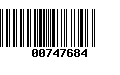 Código de Barras 00747684