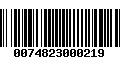 Código de Barras 0074823000219