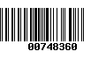 Código de Barras 00748360