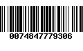 Código de Barras 0074847779306