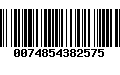 Código de Barras 0074854382575