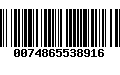 Código de Barras 0074865538916