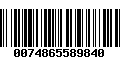 Código de Barras 0074865589840