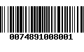 Código de Barras 0074891008001