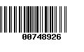 Código de Barras 00748926