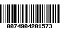 Código de Barras 0074904201573