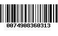 Código de Barras 0074908360313