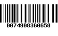 Código de Barras 0074908360658