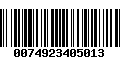 Código de Barras 0074923405013