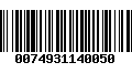 Código de Barras 0074931140050