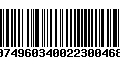 Código de Barras 00749603400223004684