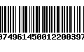 Código de Barras 00749614500122003972